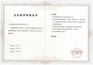 2022年市建筑AAA級信用企業